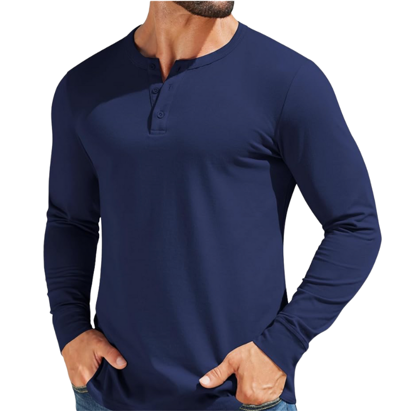 Felix | Casual Henley Long Sleeve