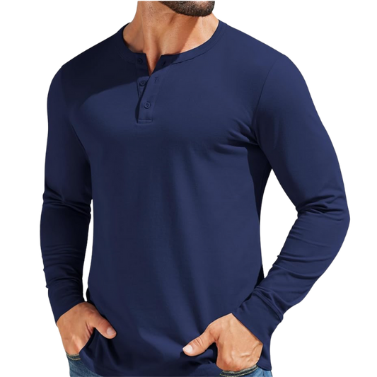 Felix | Casual Henley Long Sleeve